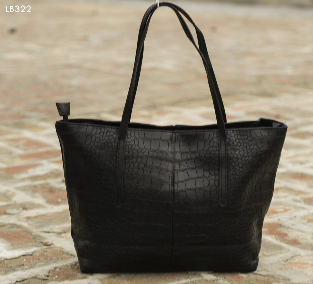 Black Croc Design Totes - Dailybuyys