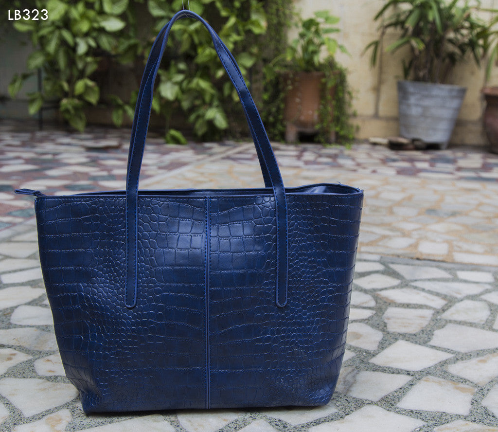 Blue Croc Design Bag Totes Get Extra 10% Discount on All Prepaid Transaction