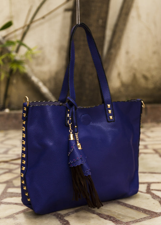 Blue Bag In Tote Bag - Dailybuyys