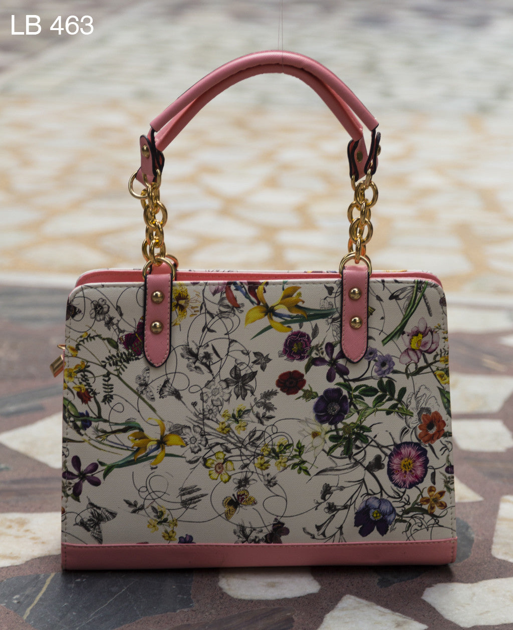 Peach Floral Sling - R Hand Bags