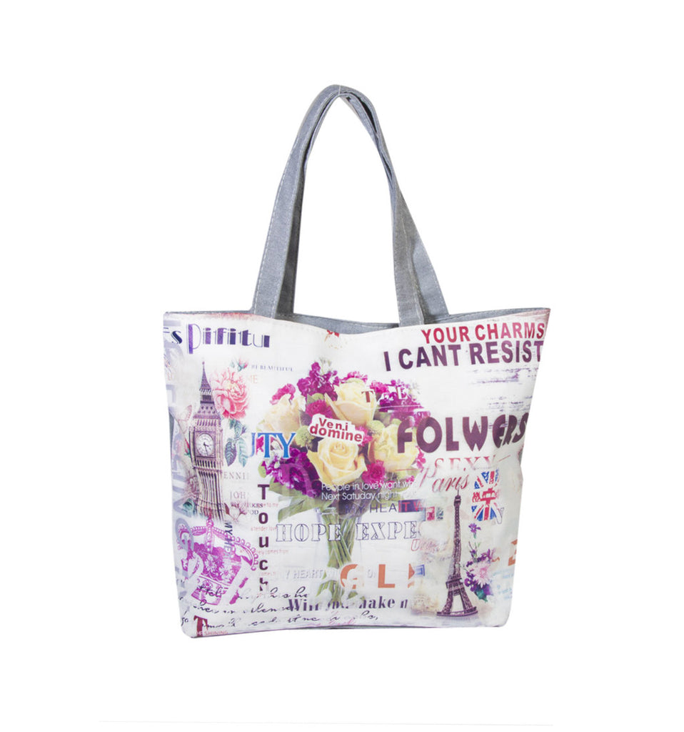 Charms Cant Resist  Printed Pure Cotton Totes Get Extra 10% Discount on All Prepaid Transaction