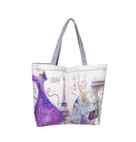 Paris Dress 1889 Printed Pure Cotton Totes Get Extra 10% Discount on All Prepaid Transaction