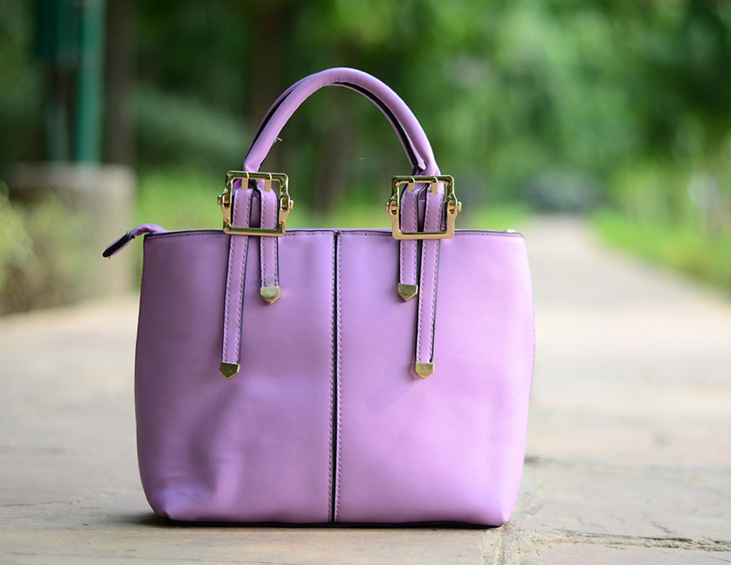 Purple Medium Handheld Hand Bags