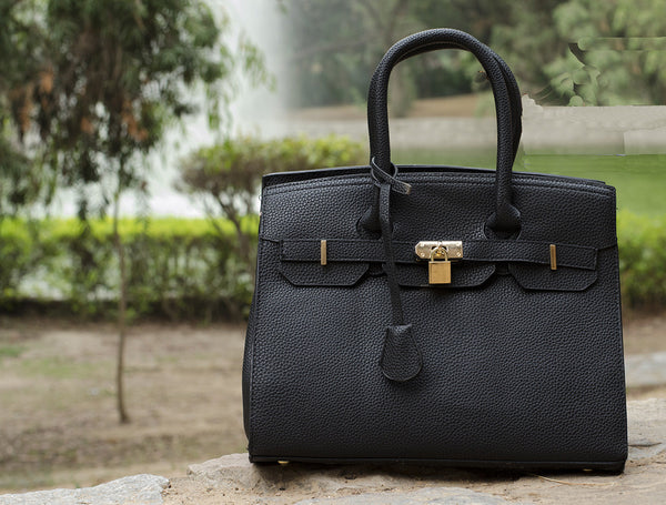 Black Lock Elegant Hand Bags