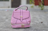 Pink Backpack Croc Hand Bags
