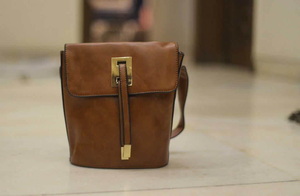 Brown Stylish Sling Hand Bags