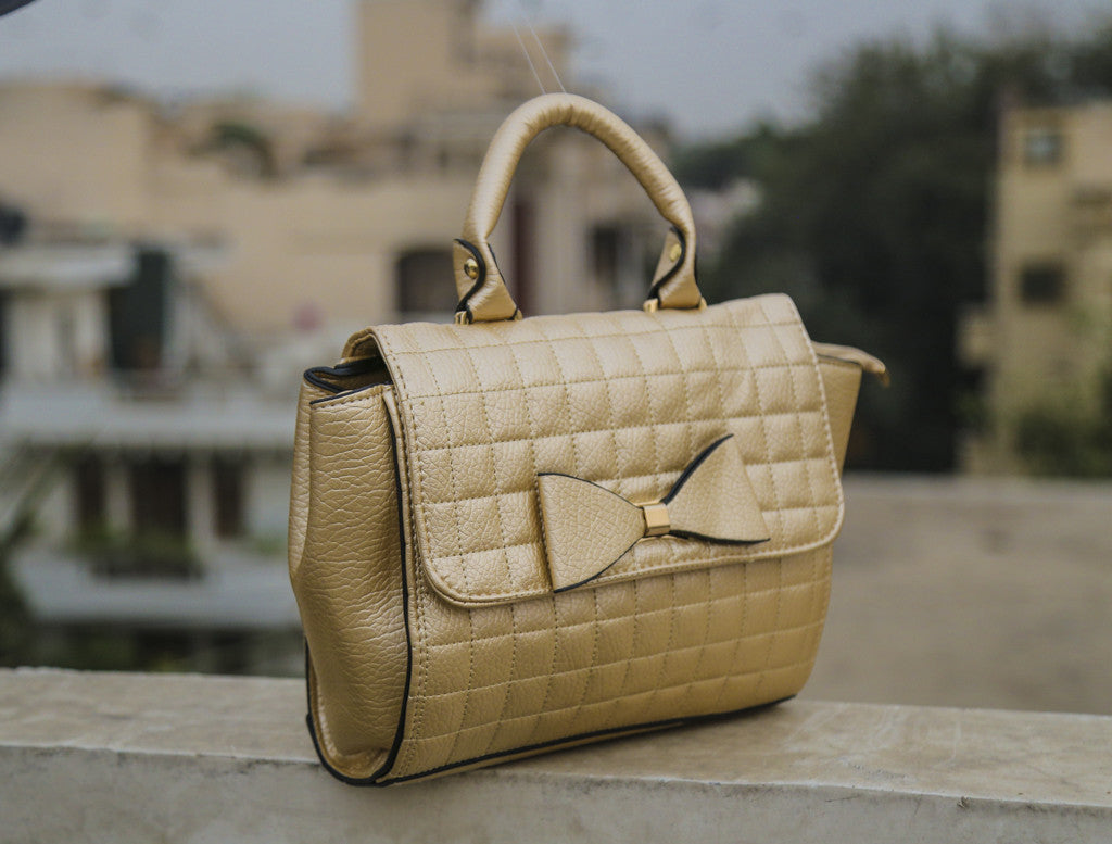 Golden Bown Design Brick Sling Hand Bags