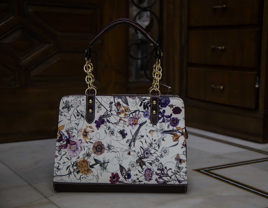Black Floral Sling - R Hand Bags Get Extra 10% Discount on All Prepaid Transaction