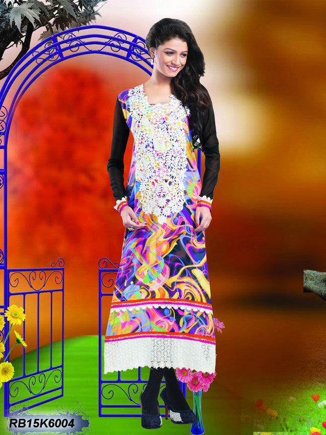 Multi Colour Pure Cotton Stitched Kurtis