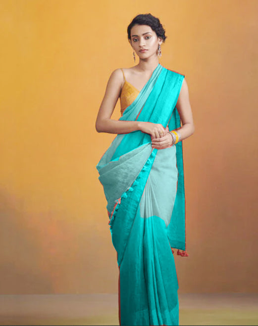Cotton Pure Handloom Saree Get Extra 10% Discount on All Prepaid Transaction