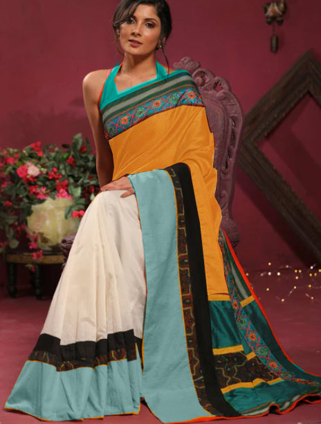 Pure Cotton Handloom Sarees Get Extra 10% Discount on All Prepaid Transaction