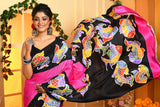 Beautiful Motifs with Hand Painted Handloom Pure Silk Sarees