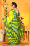 Beautiful Block Printed Handloom Pure Silk Sarees Get Extra 10% Discount on All Prepaid Transaction