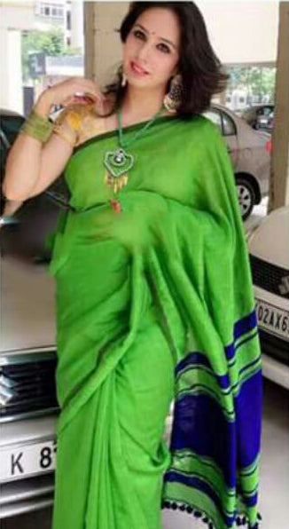 Green Pure Cotton Silk Sarees