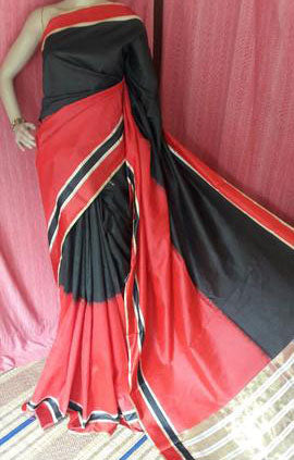 Black Pink Garad Silk Sarees