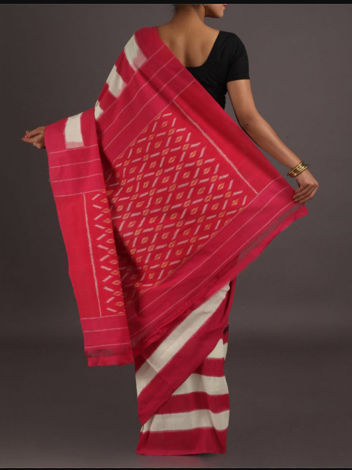 Pink Ikkat Sarees