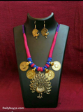 Gold finish necklace Jewellery Sets Get Extra 10% Discount on All Prepaid Transaction