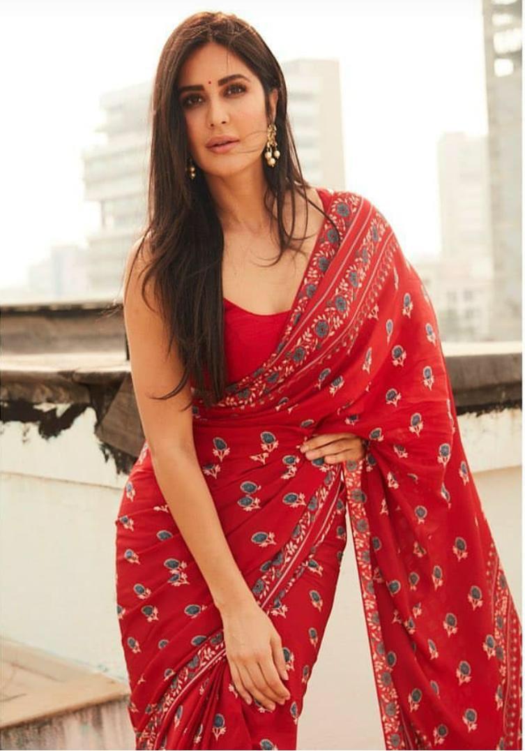 Red Pure Mulmul Batik Sarees