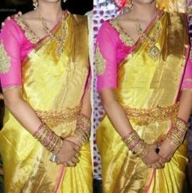 Yellow Uppada Silk Sarees