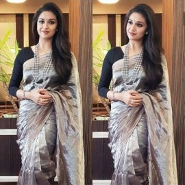 Grey Uppada Silk Sarees