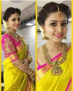 Yellow Uppada Silk Sarees