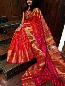 Red Uppada Silk Sarees