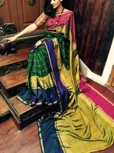 Green Uppada Silk Sarees