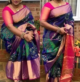 Green Uppada Silk Sarees