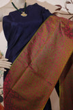 Black Kanjivaram Silk Sarees  Handwoven With Gold Pattern Get Extra 10% Discount on All Prepaid Transaction