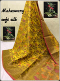 Yellow Bengal Pure Cotton Handloom Sarees