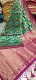 Multi Colour Nimjori Bangalore Soft Handloom Silk Sarees
