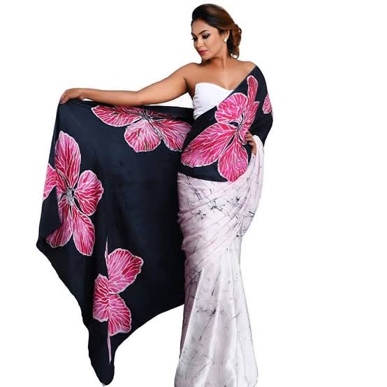 Beige Black And Pink Hand Painted Pure Silk Mark Certified Bishnupurii Silk Sarees Get Extra 10% Discount on All Prepaid Transaction