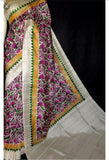 MultiColour Block Printed Pure Silk Mark Certified Bishnupuri Silk Sarees