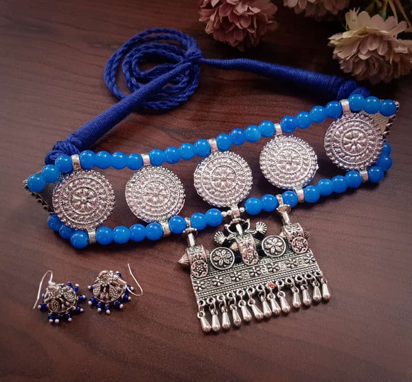 Blue Beautiful Designed Jewellery Sets