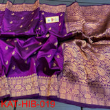 Purple Banarasi Silk Sarees Get Extra 10% Discount on All Prepaid Transaction