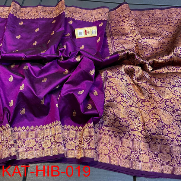 Purple Banarasi Silk Sarees