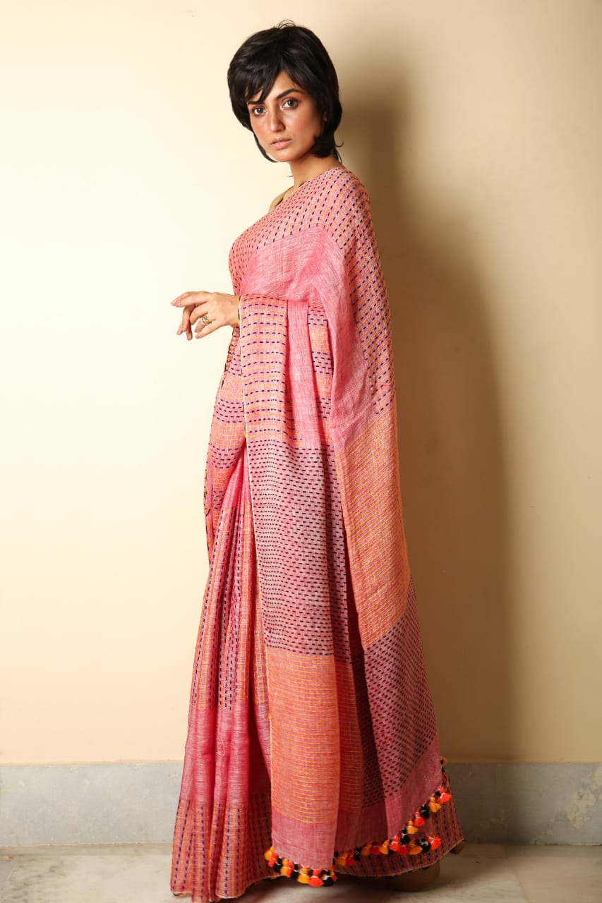 Pure Linen Sarees