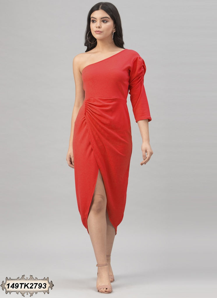 Red Imported Long Indo Western Kurtis  Wear (Add to Cart Get 20% Extra Discount)