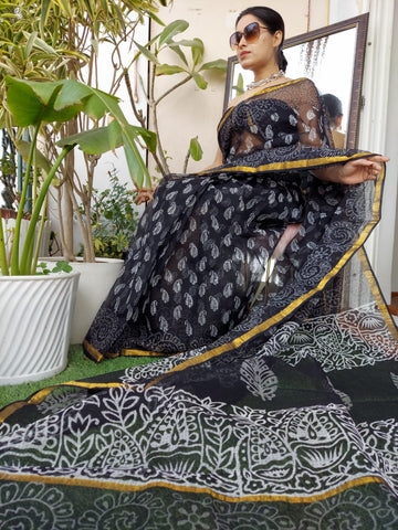 Black Kota Doriya Sarees