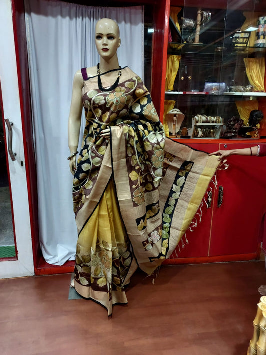 Hand Painted Kalamkari Sarees