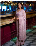 Designer Pink Peach  thread- sequence Party Wear Sarees Get Extra 10% Discount on All Prepaid Transaction