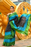 Beautiful  Handloom Pure Tussar  Silk Sarees Get Extra 10% Discount on All Prepaid Transaction