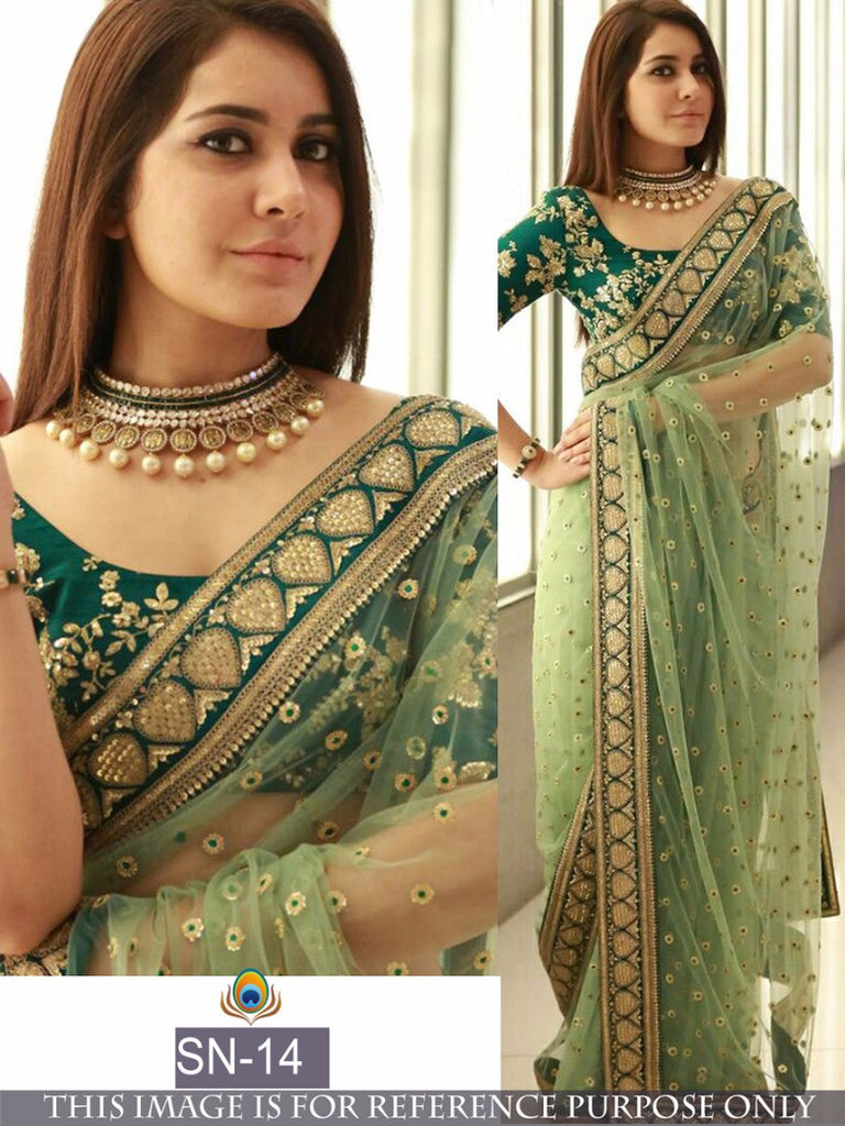 Green Net Sarees Get Extra 10% Discount on All Prepaid Transaction
