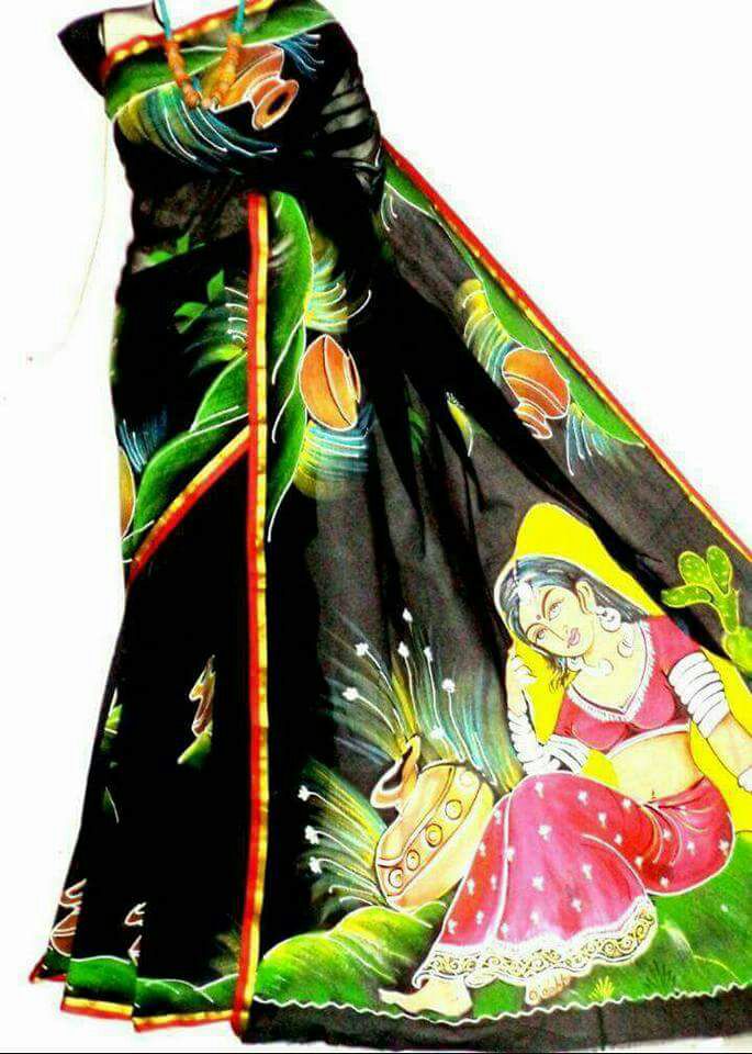 Black Kerala Pure Cotton Sarees - Dailybuyys