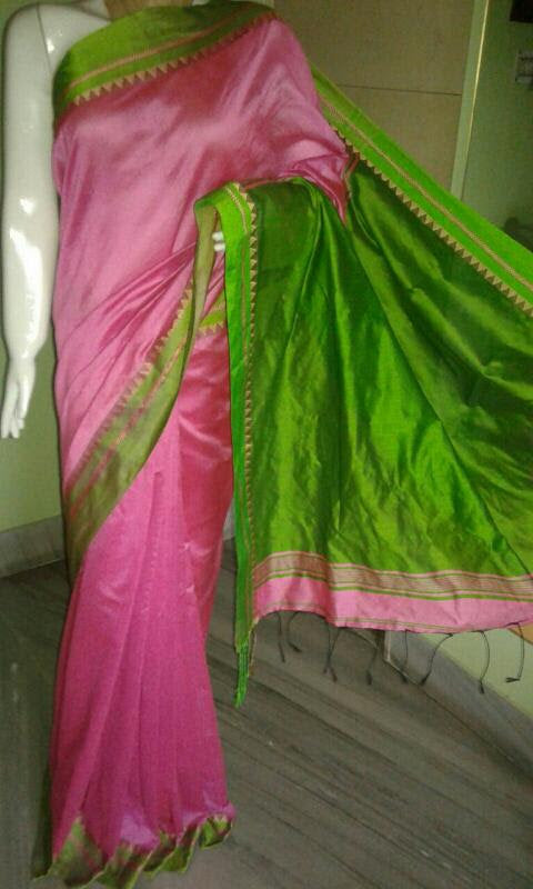 TIRKI Design Pure Cotton Silk Sarees - Dailybuyys