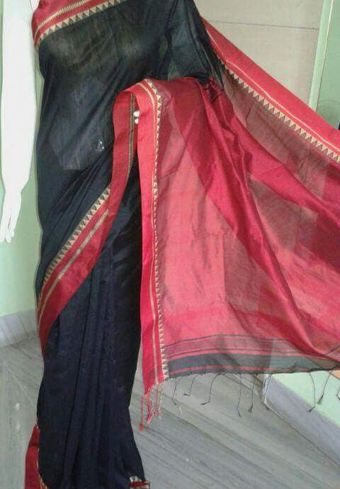 TIRKI Design Pure Cotton Silk Sarees - Dailybuyys