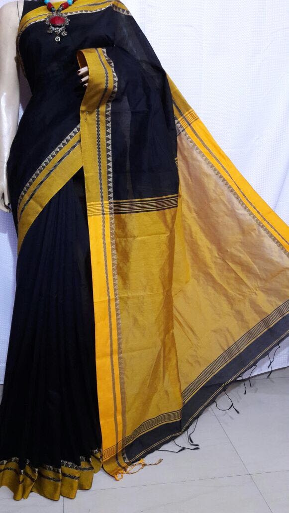 TIRKI Design Pure Cotton Silk Sarees - Dailybuyys