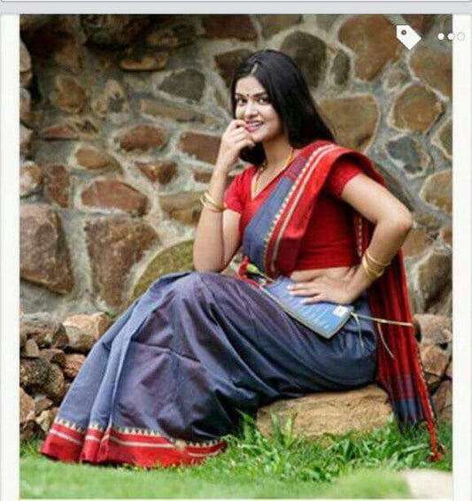 TIRKI Design Pure Cotton Silk Sarees - Dailybuyys