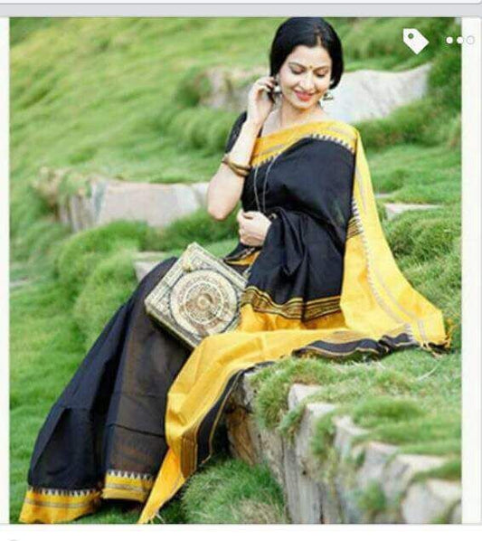 TIRKI Design Pure Cotton Silk Sarees - Dailybuyys