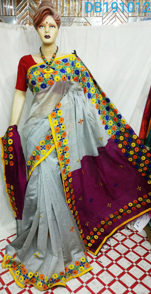 Buy Traditional Banarasi Saree - Yellow Kachhi Work Embroidered Saree –  Empress Clothing